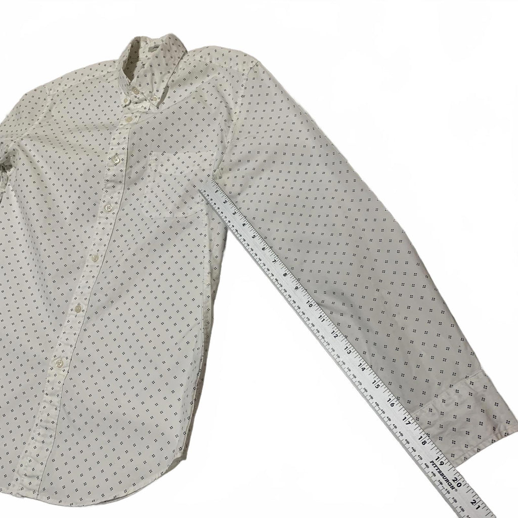 J.Crew Classic Men's Size Small White Button-Up Stretch Shirt