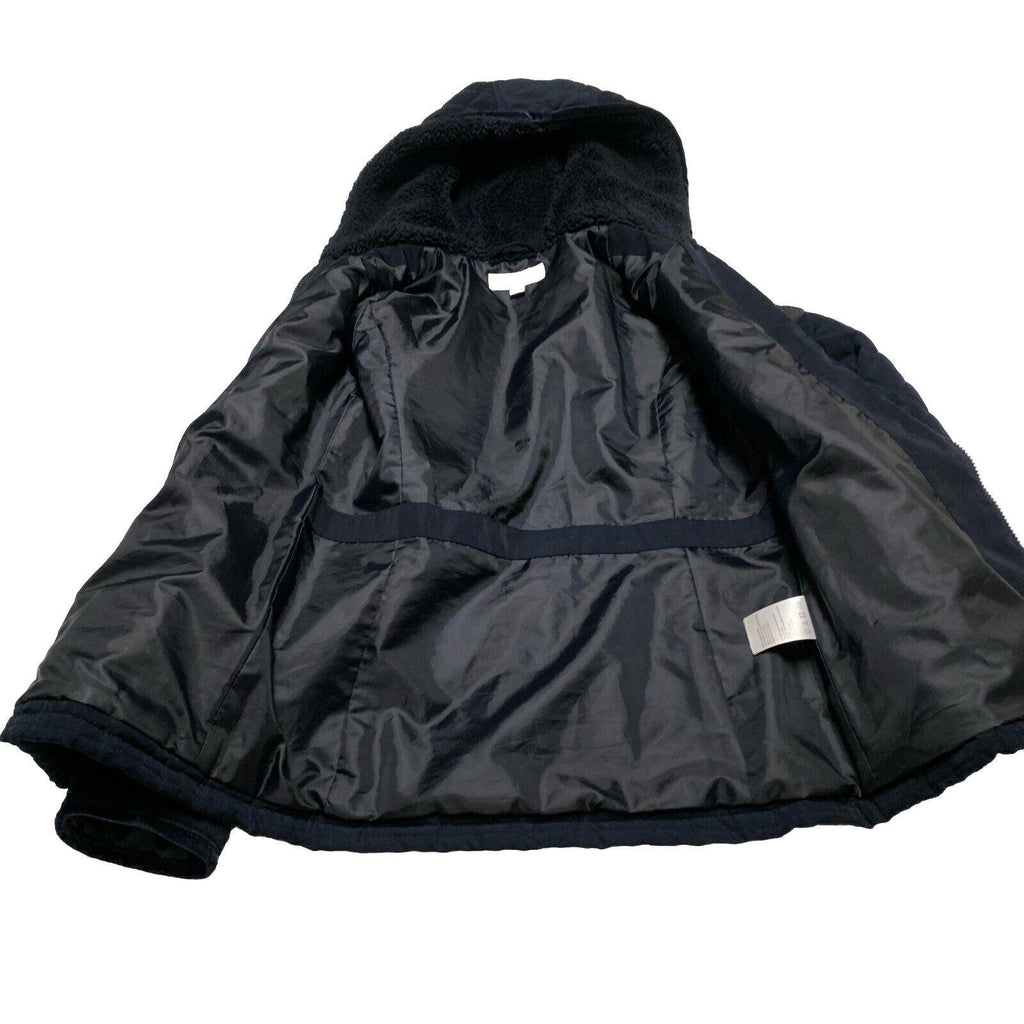 Chaqueta con capucha y cremallera azul marino para mujer, talla pequeña, de Laundry by Shelli Segal