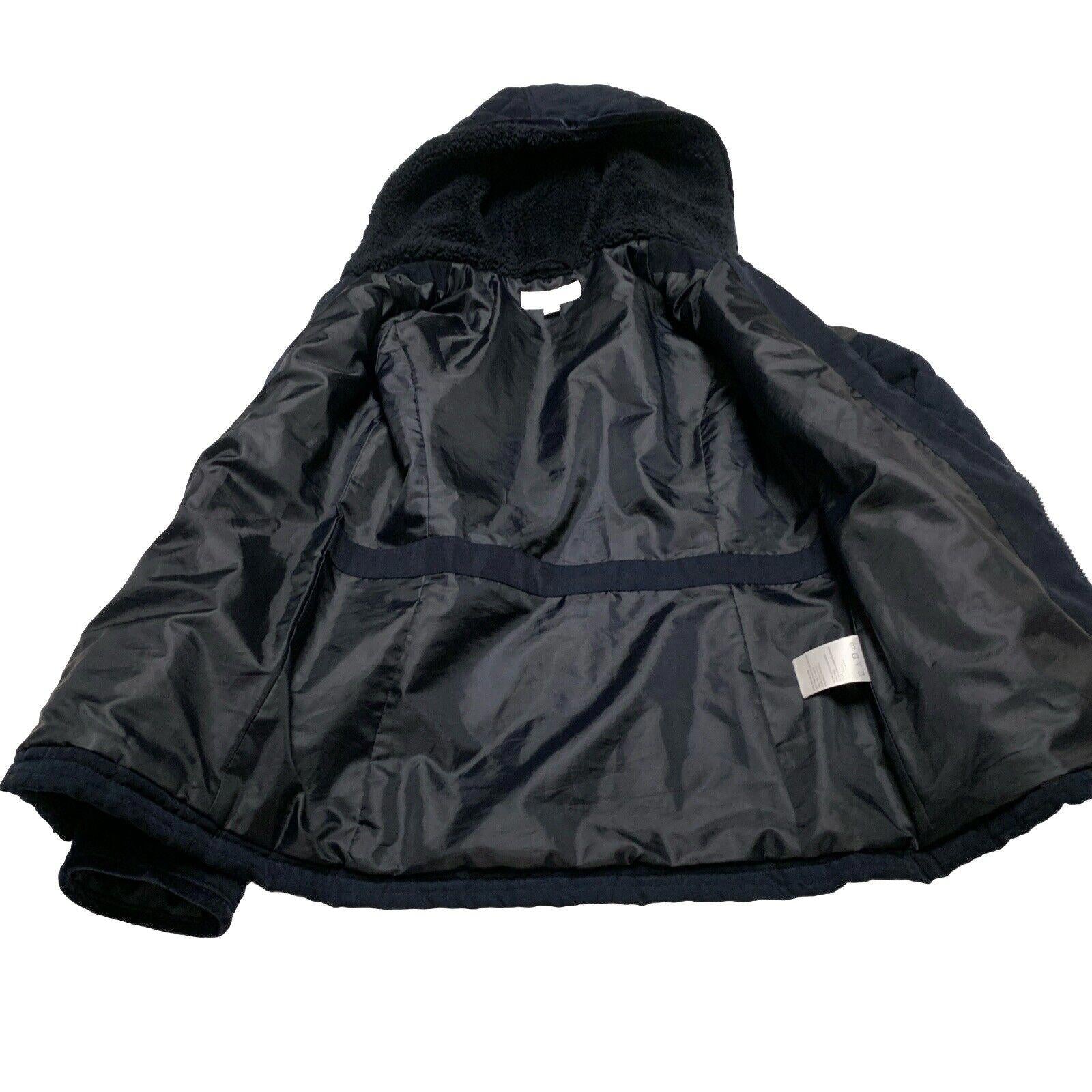 Chaqueta con capucha y cremallera azul marino para mujer, talla pequeña, de Laundry by Shelli Segal