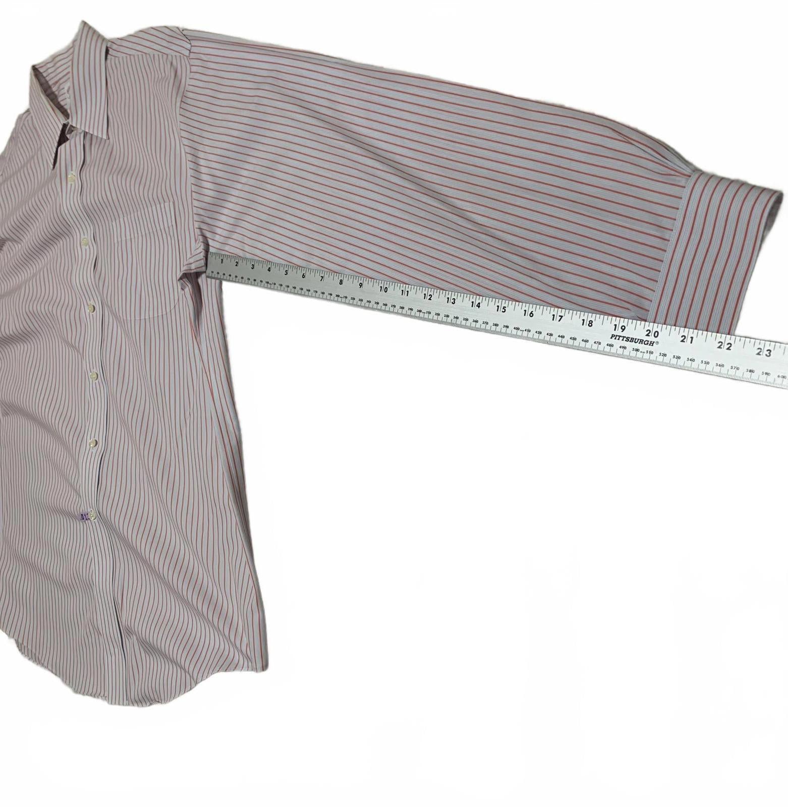 Camisa de vestir Brooks Brothers para hombre, talla 16-36, corte recto, sin planchado, de algodón Supima, manga larga
