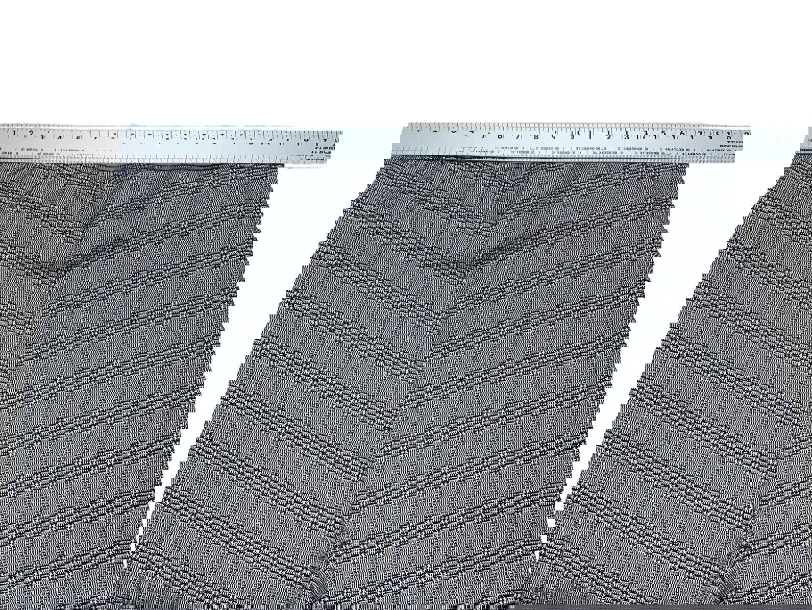 Pantalones Maze Collection para mujer, talla 3X, negros, a cuadros, elásticos y cosidos