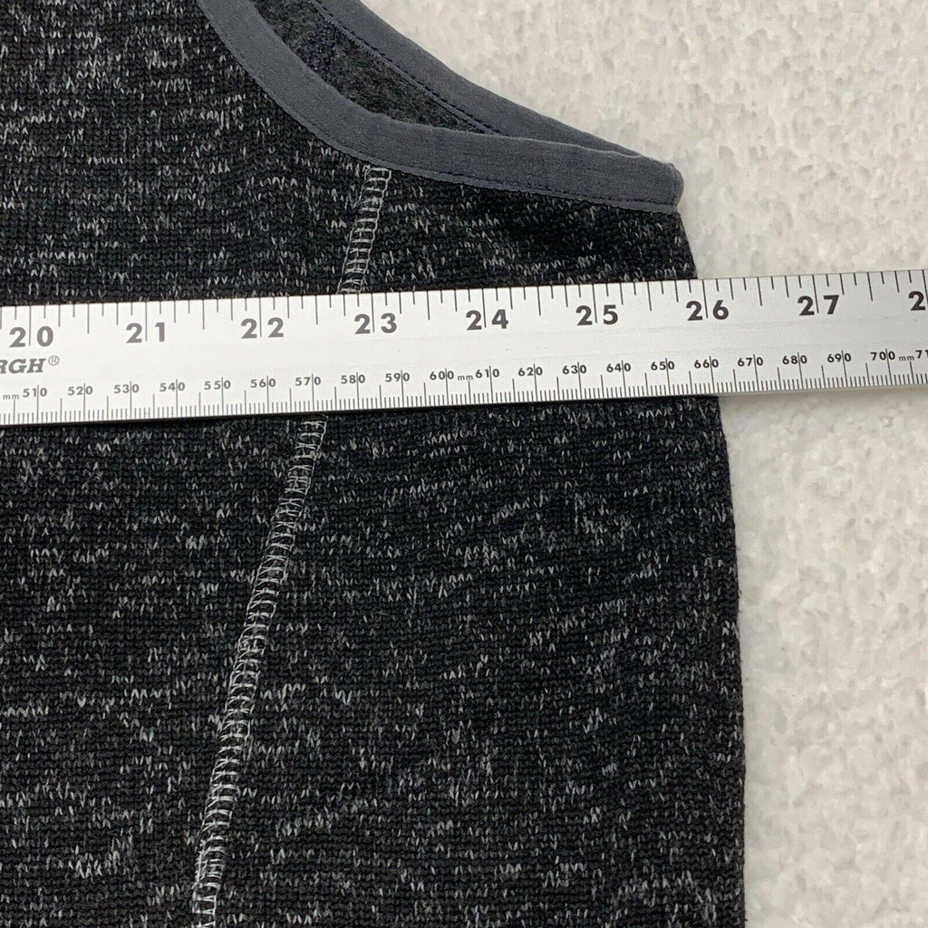 Chaqueta de forro polar Elevate de United Airlines, color negro carbón jaspeado, talla XL