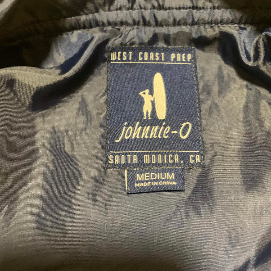 Chaleco polar gris Johnnie-O West Coast Prep, talla mediana, para hombre