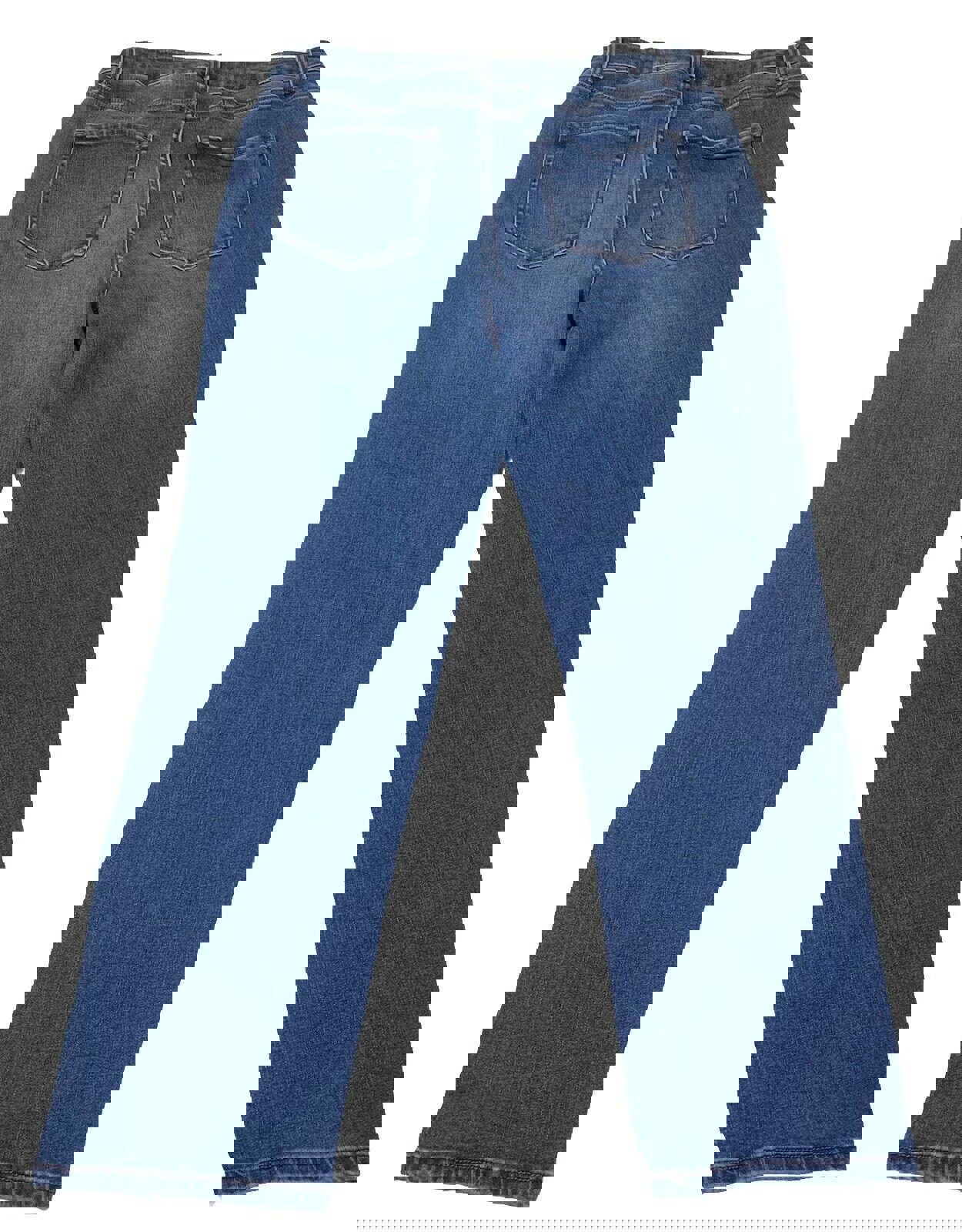 Jeans Time And True para mujer, 12, azul, pierna recta, lavado oscuro