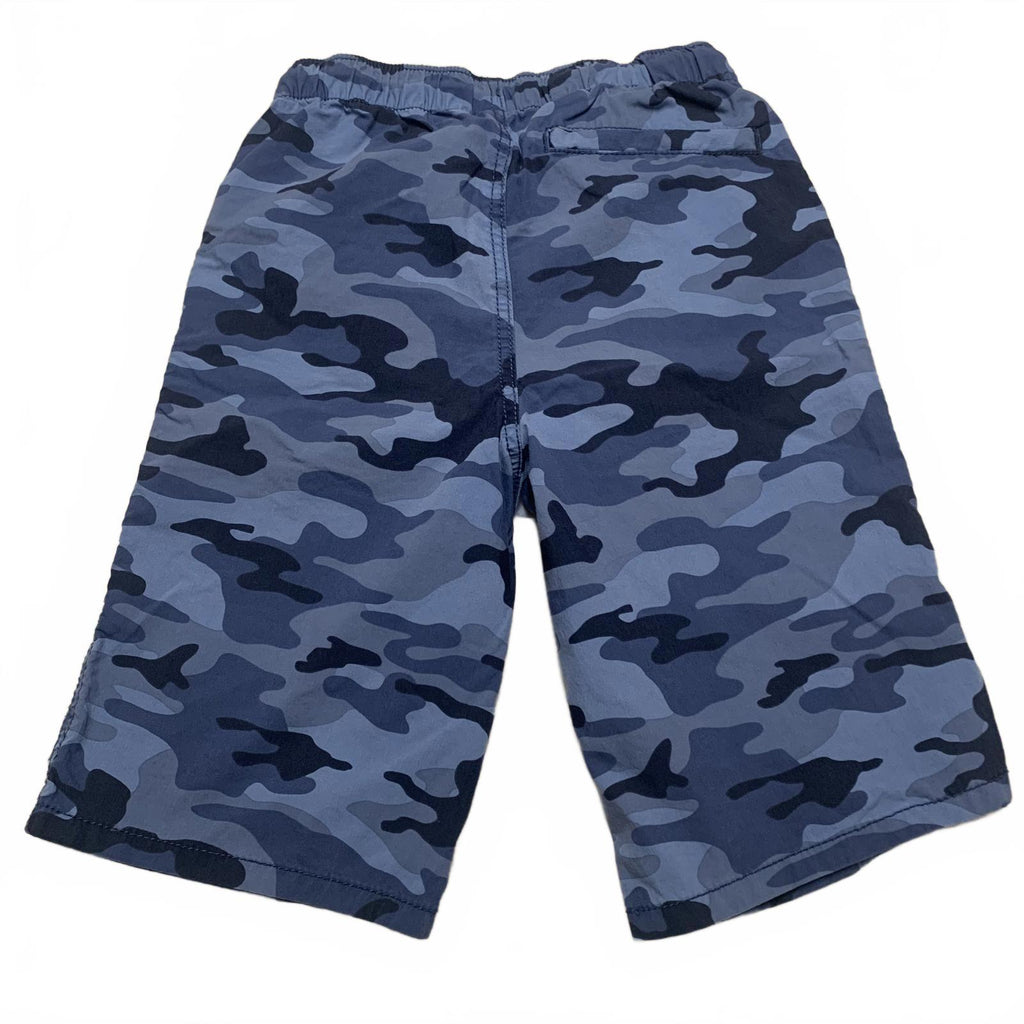 Pantalones cortos cargo de camuflaje azul para niños GAP talla grande verano W22