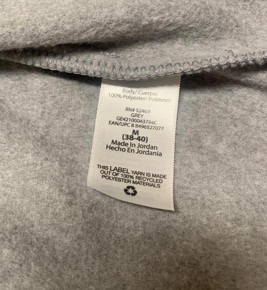 Camisa de franela abotonada gris George para hombre, talla mediana (38-40)