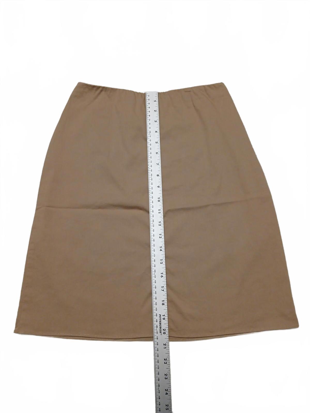 Minifalda elástica Banana Republic para mujer, talla 2, beige, ancho 28