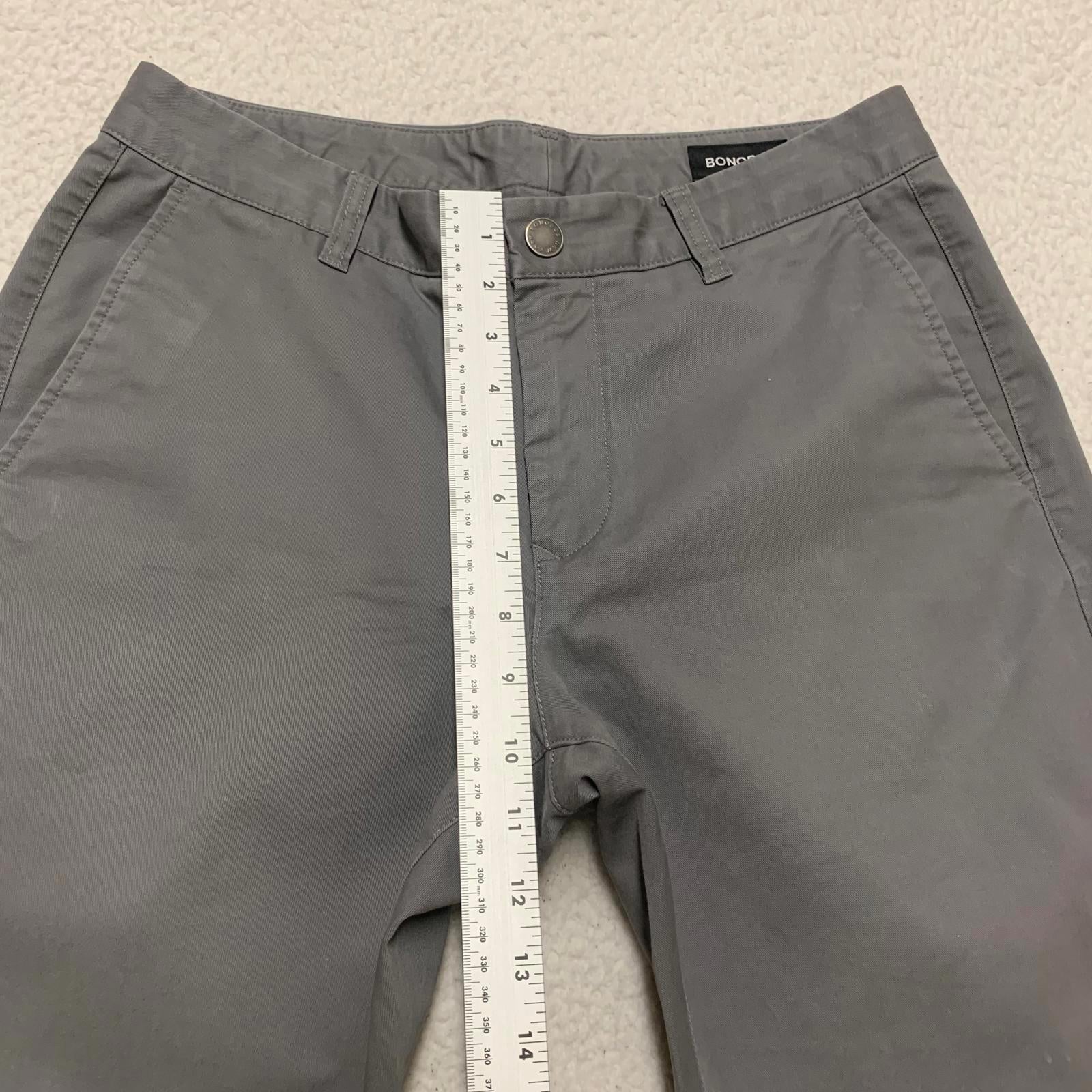 Bonobos Men's Size 33x30 Gray Chino Pants  W31 X 30L Actual