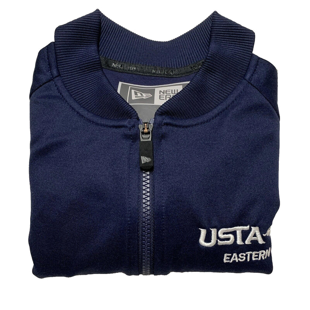 New Era Men's Size XSmall Navy Blue Jacket Varsity Track Full Zip Baseball Neck