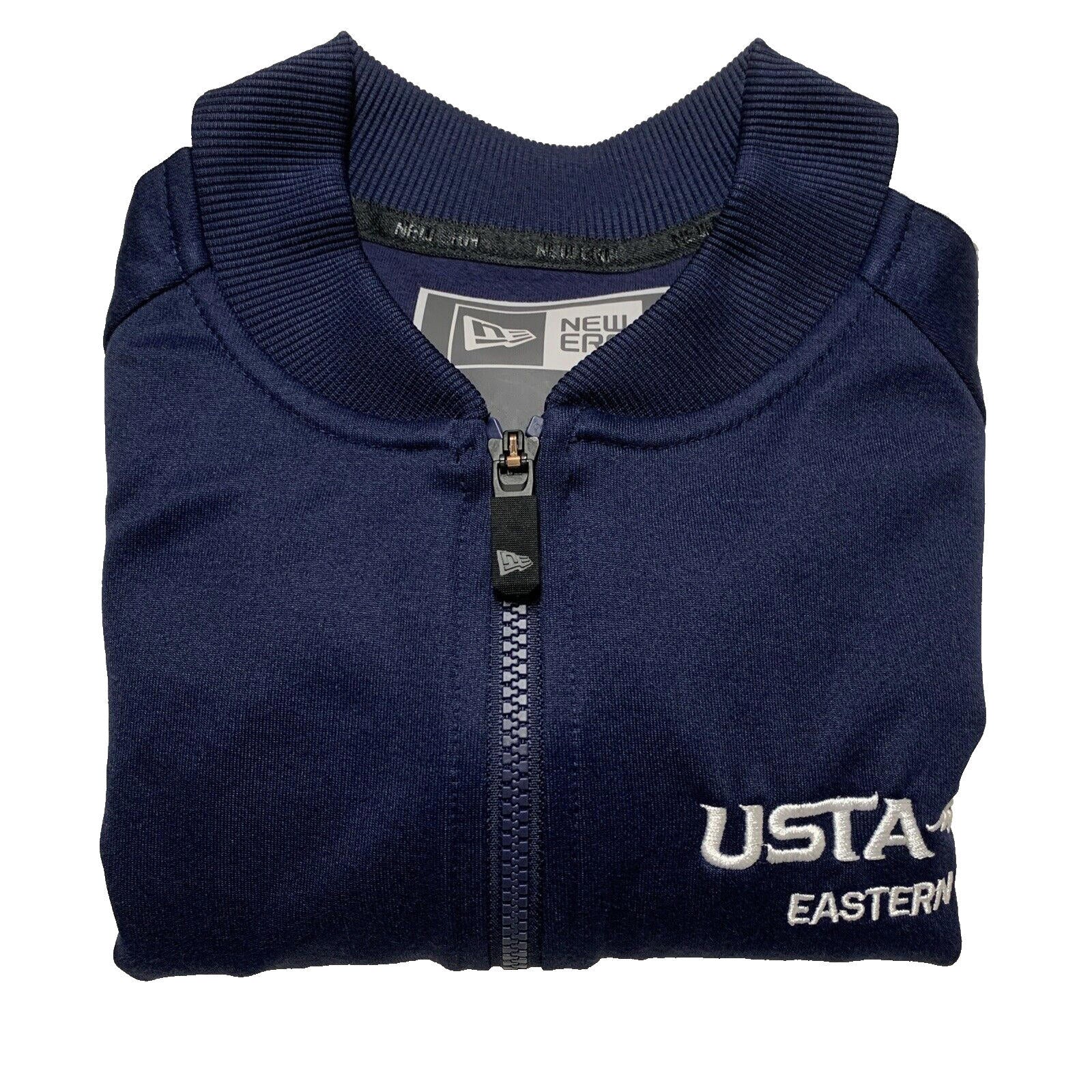 New Era Men's Size XSmall Navy Blue Jacket Varsity Track Full Zip Baseball Neck