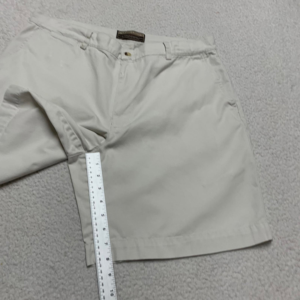 Pantalones cortos clásicos chinos para hombre, beige, talla 38, con parte delantera plana, informales, 100 % algodón, talla 37, India