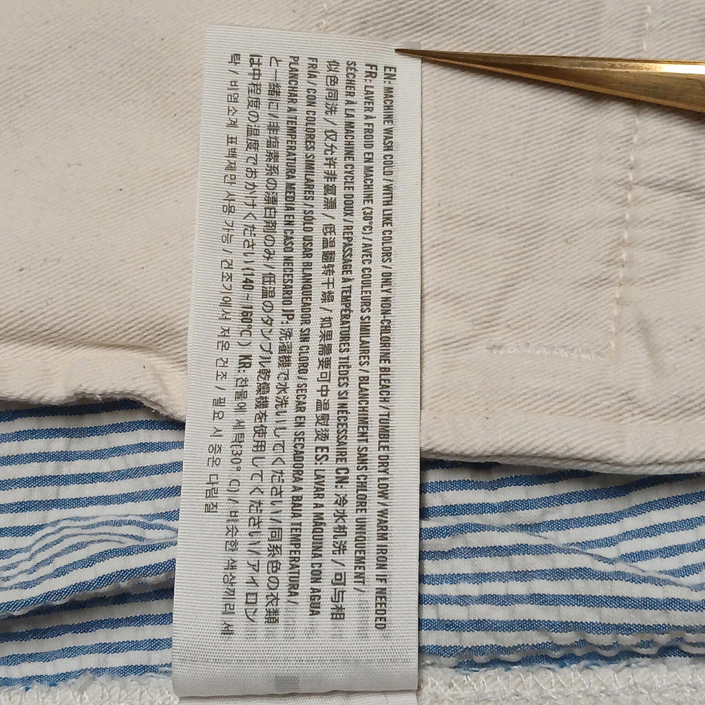 Pantalones cortos chinos a rayas azules y blancas de Abercrombie &amp; Fitch para hombre, talla 31, talla náutica, ancho 30.5