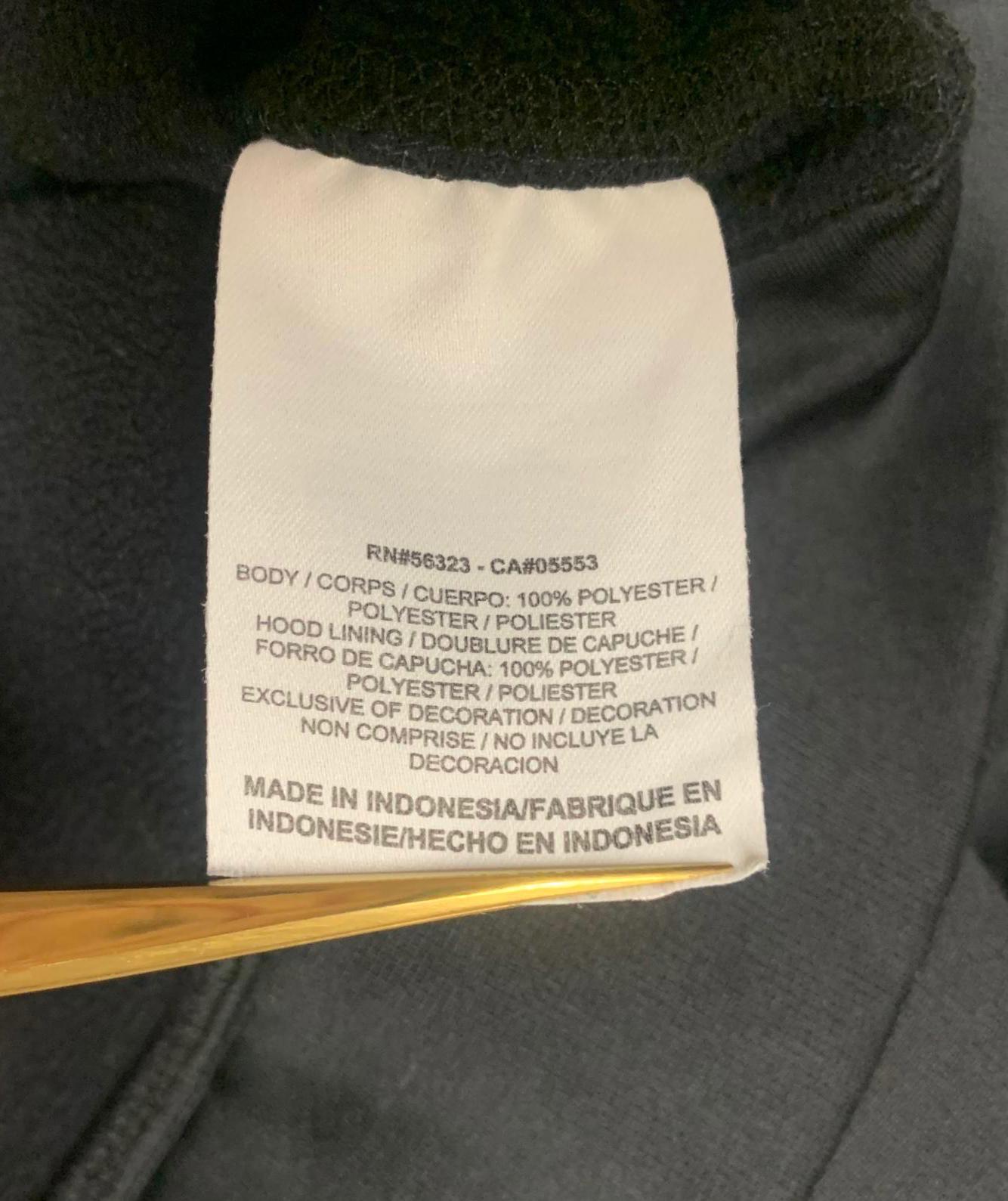 Sudadera con capucha Nike Therma-FIT unisex para niños, talla mediana, color negro