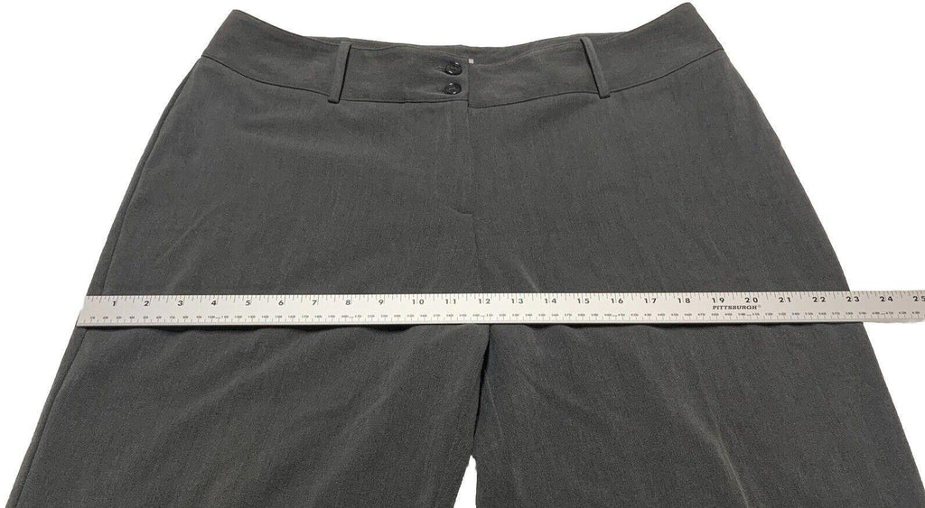 Pantalones Worthington de pierna ancha para mujer, talla 14, corte moderno, color gris