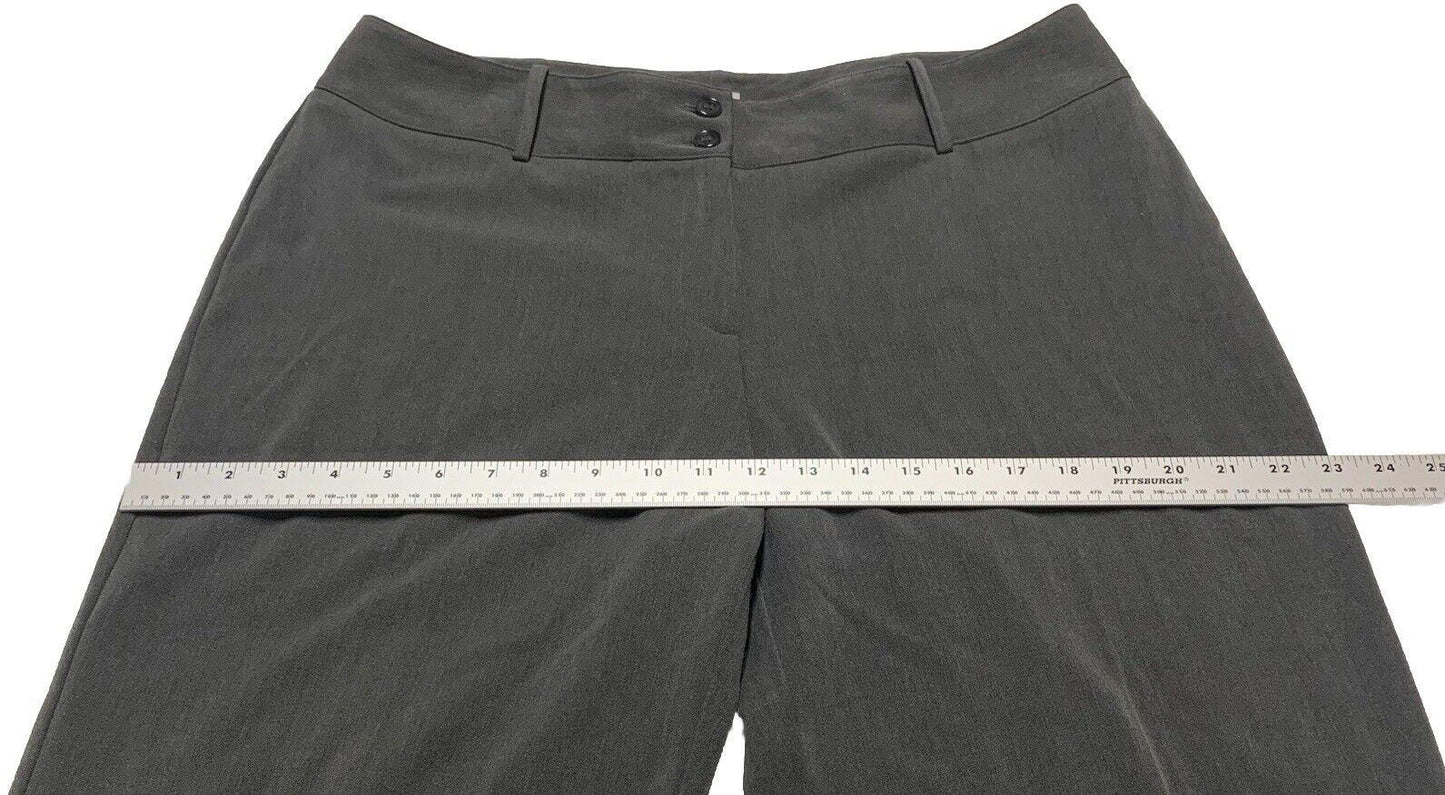Worthington Women’s  Size 14 Wide Leg Pants  Modern Fit Slacks Trousers Gray
