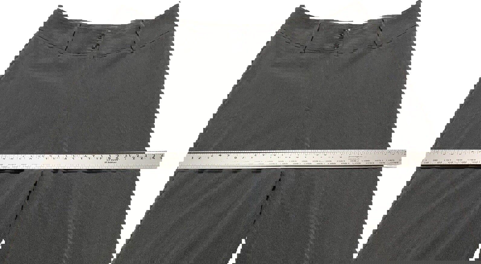 Pantalones Worthington de pierna ancha para mujer, talla 14, corte moderno, color gris