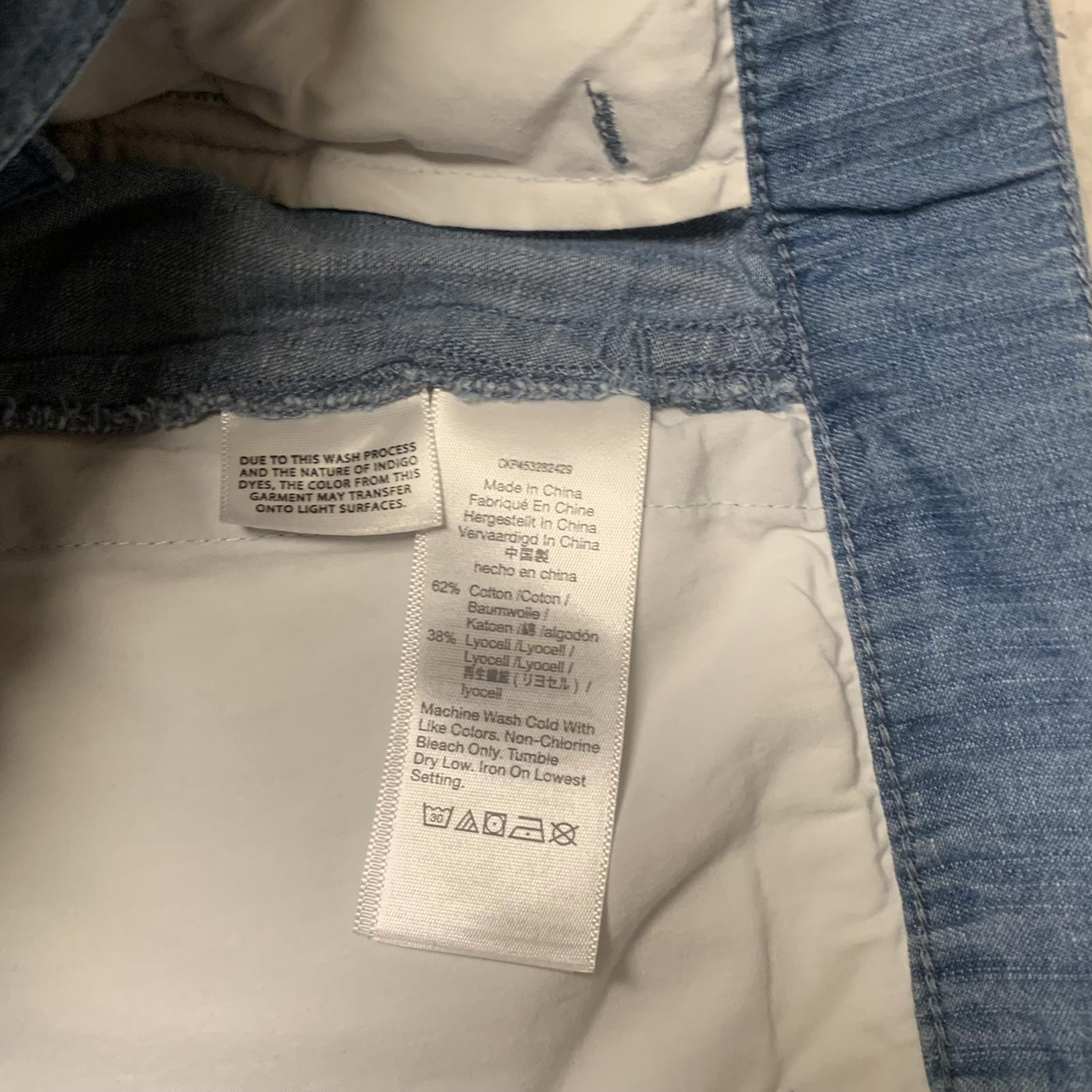 Bermudas Madewell de cambray azul para mujer, talla 28, talla 30