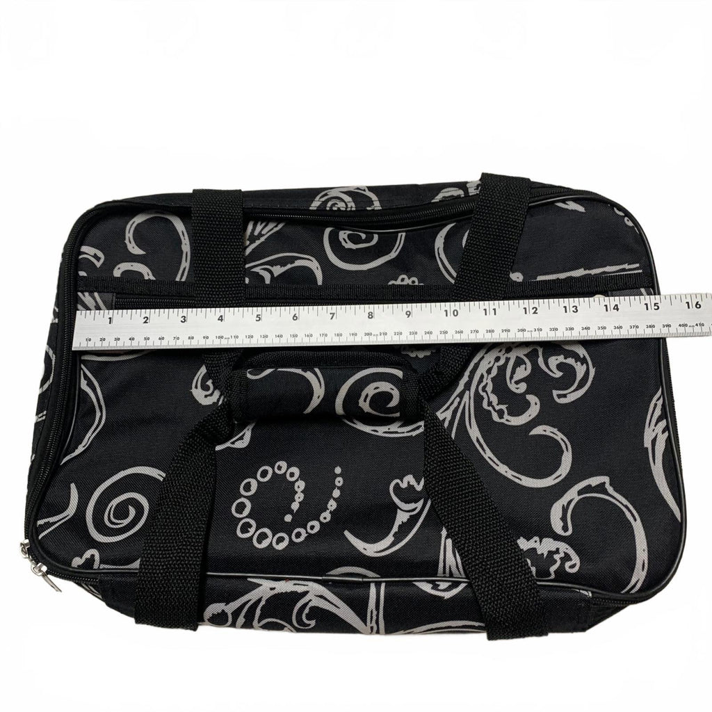 Bolsa para bandeja de comida caliente con diseño floral negro Home Essentials