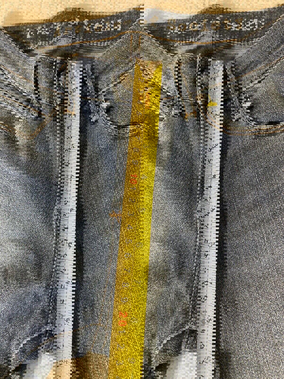 Vaqueros ajustados elásticos azules oscuros de Articles of Society para mujer, talla 26