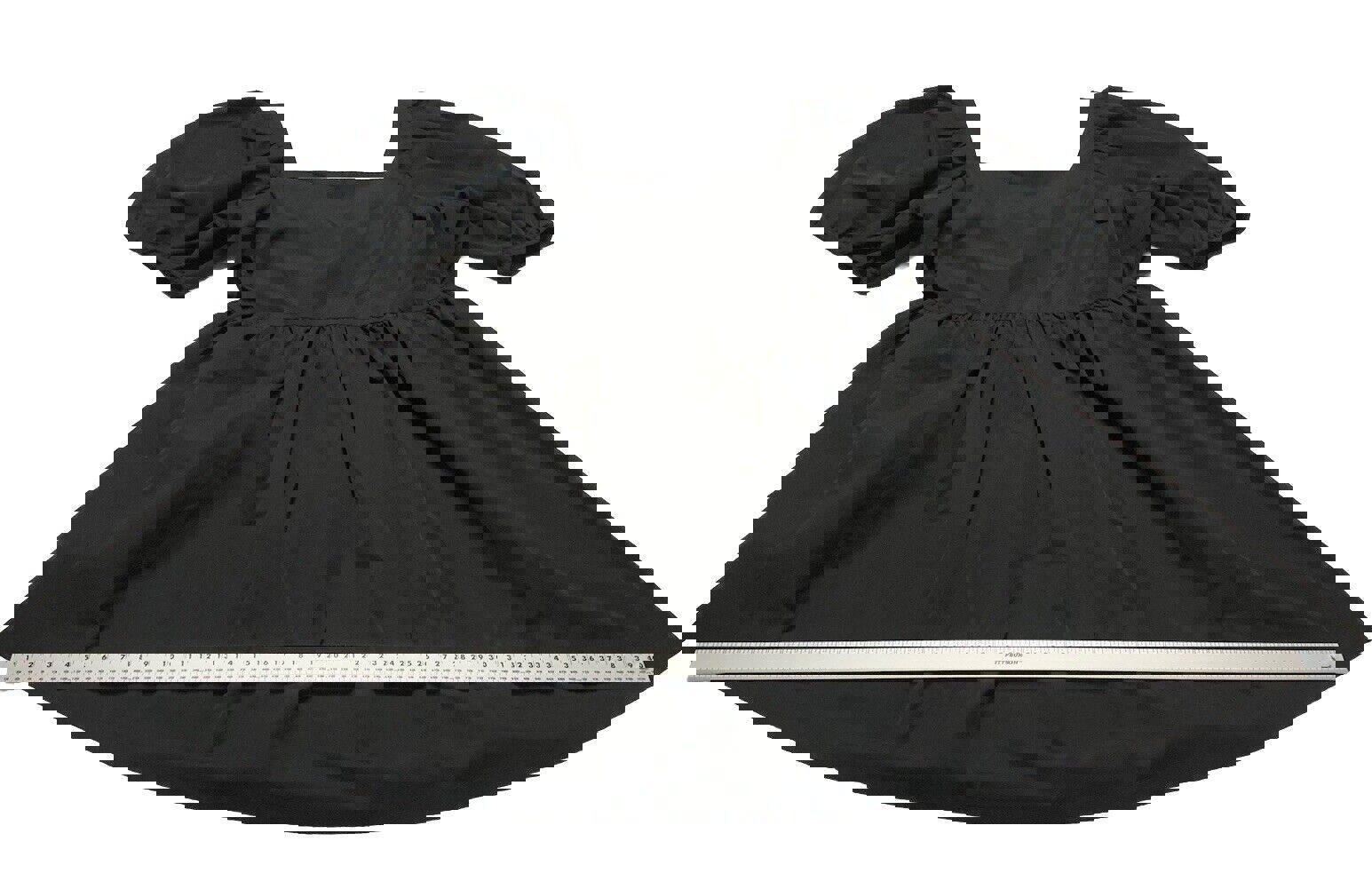 Vestido de verano negro de H&amp;M para mujer, talla grande, con mangas abullonadas y corte en A para vacaciones