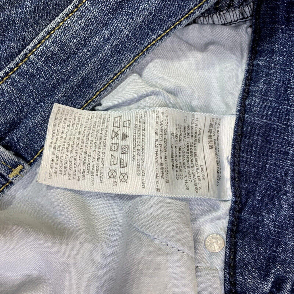 Vaqueros Levi Strauss Signature para niña, azul, talla 4, talla M, ancho 27, largo 30