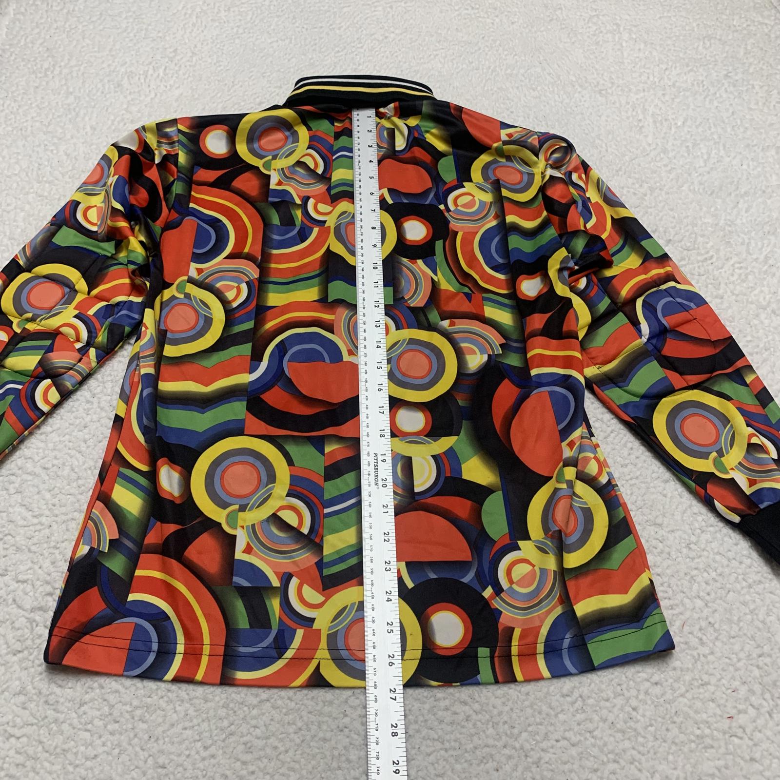 Camiseta de fútbol vintage High 5 Sports, manga larga, talla grande, juvenil, con estampado abstracto