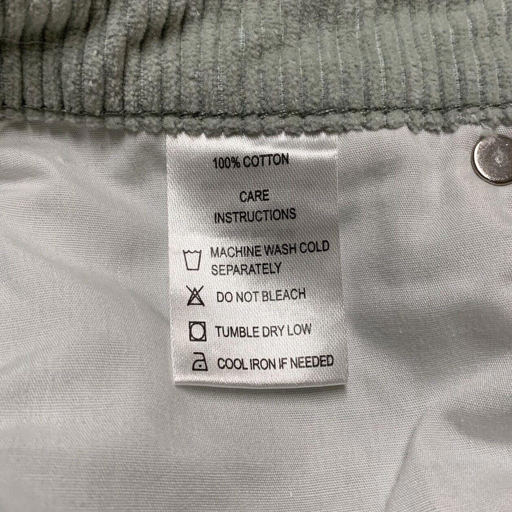 Pantalones de pana Motel para mujer, talla XS, verde menta, pierna ancha, ligeros