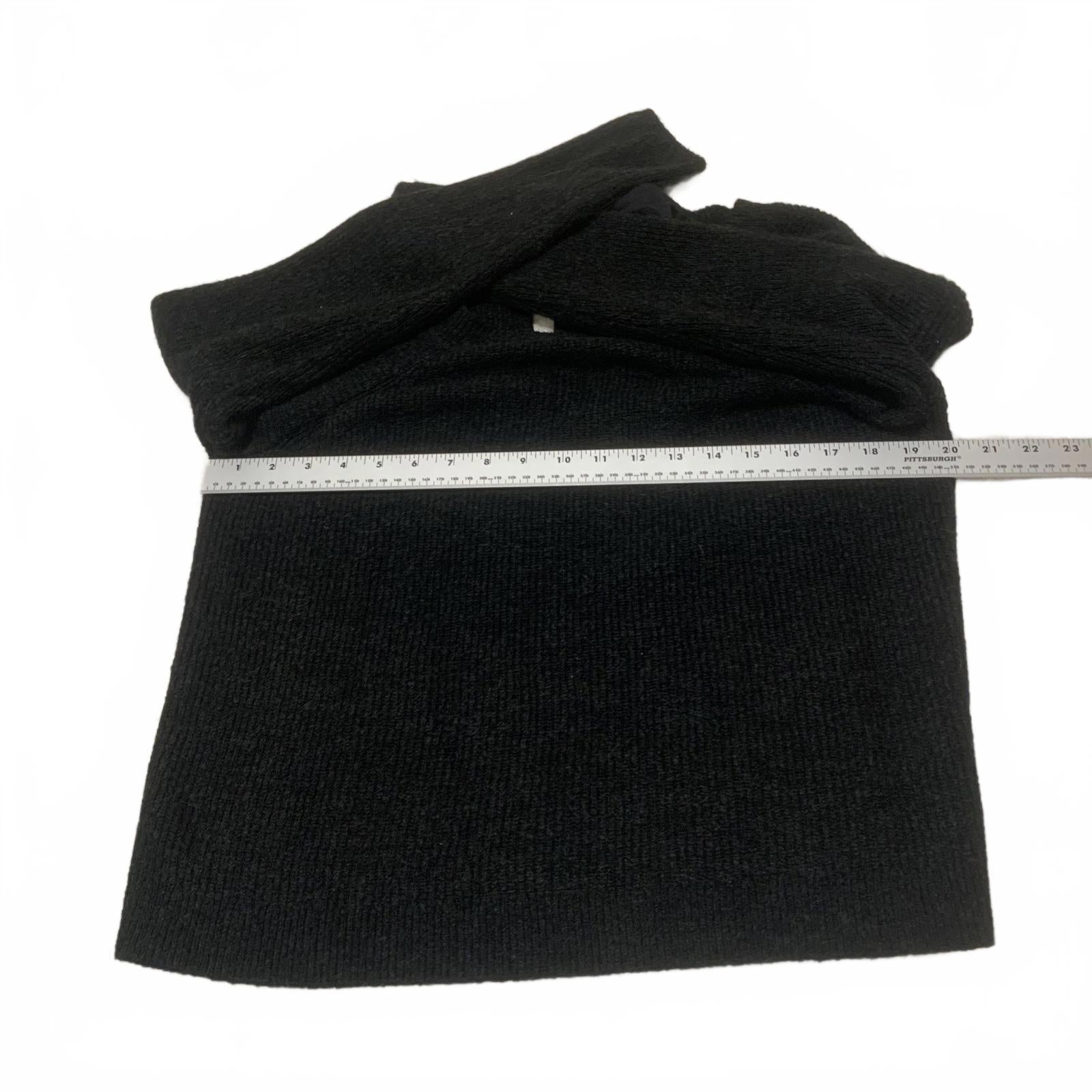 Suéter Abercrombie &amp; Fitch de manga larga negro Y2K con lazo en la espalda para mujer, talla M