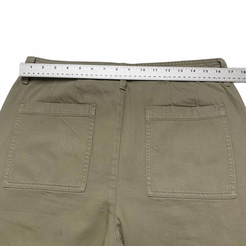 Pantalones cargo Banana Republic para mujer, talla 10, verde oliva, 33,5 x 25 L