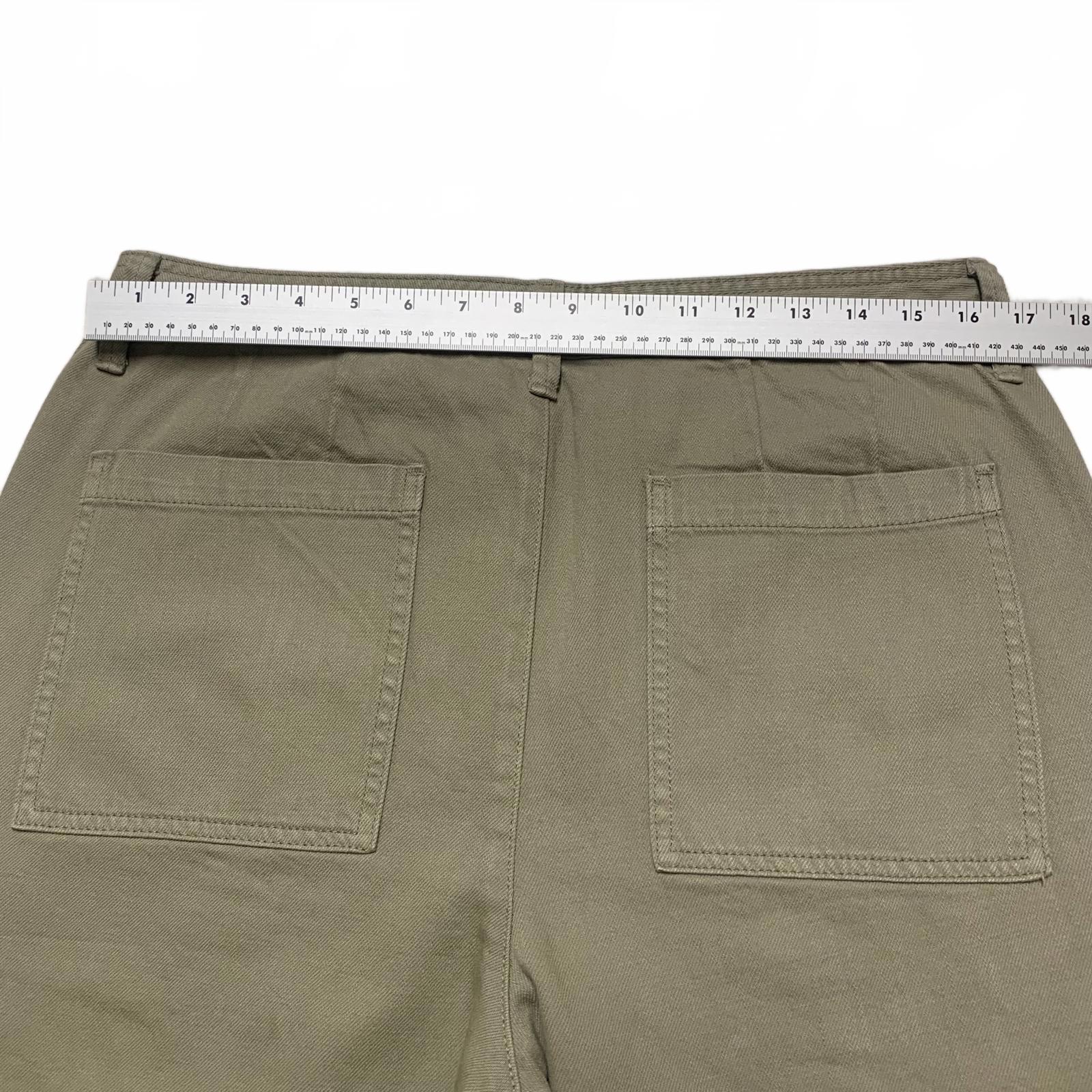 Pantalones cargo Banana Republic para mujer, talla 10, verde oliva, 33,5 x 25 L