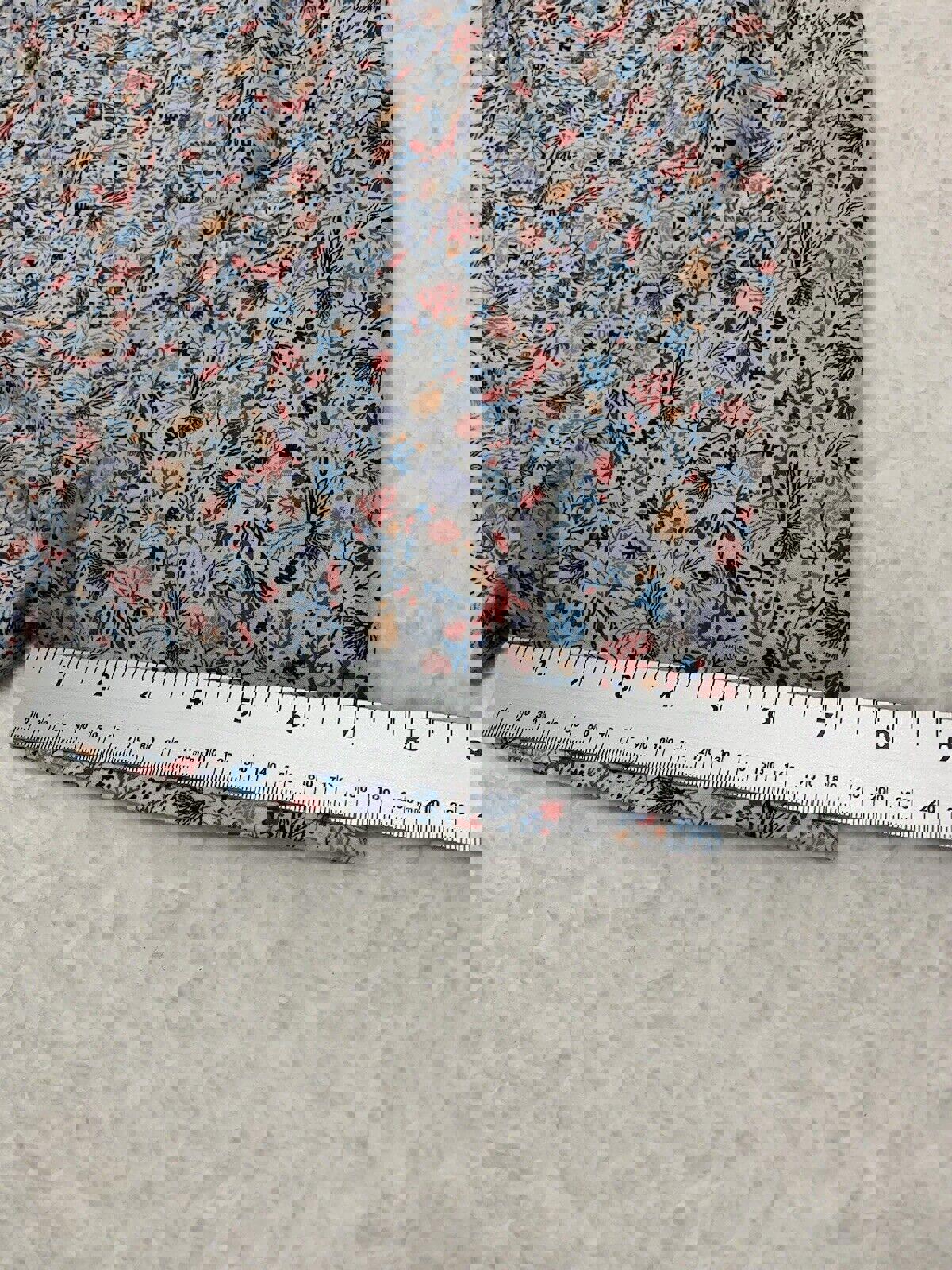 Camisa informal de manga corta y corte entallado con botones de Zara, talla M, estampado de conchas marinas