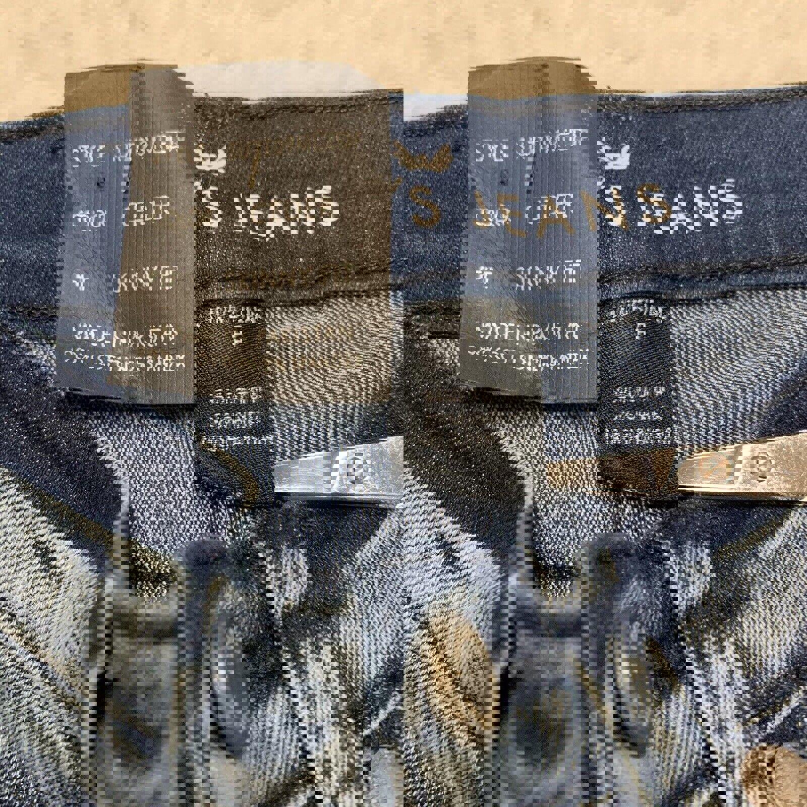 Vaqueros Steves para niños, talla 8, ajustados, azul, elásticos, de máxima comodidad