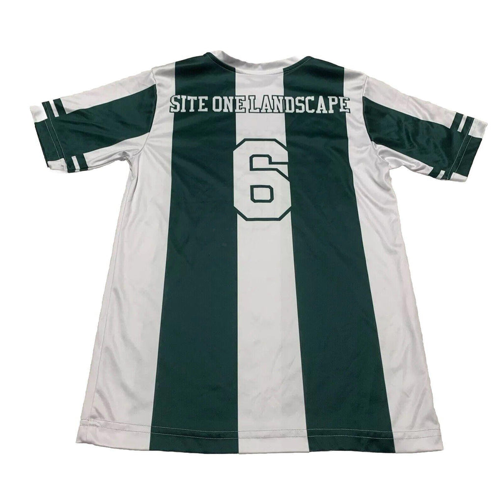 Camiseta de manga corta de punto verde bosque Champro para jóvenes, talla L