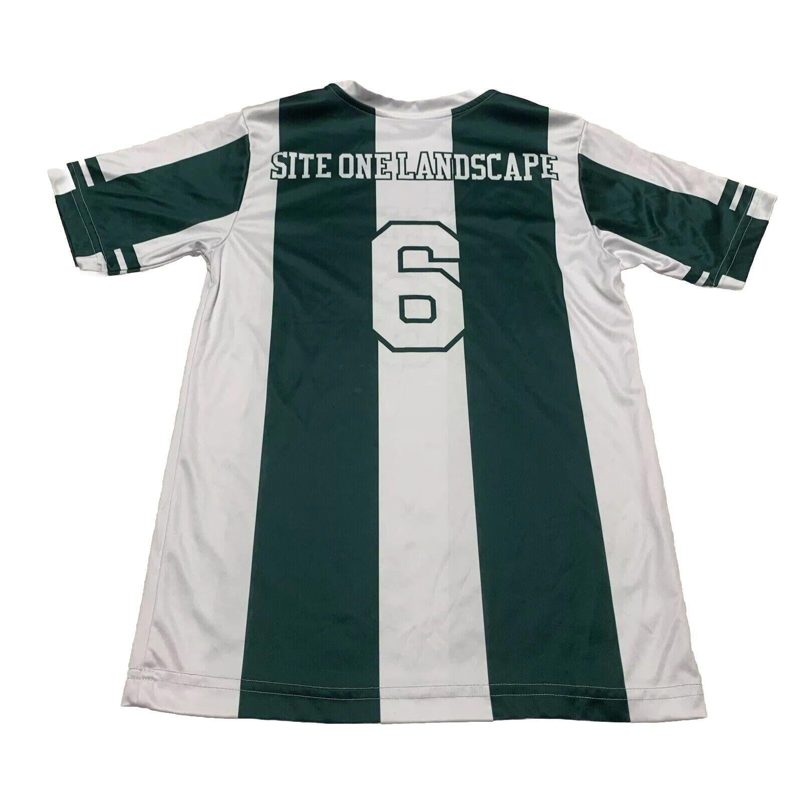 Camiseta de manga corta de punto verde bosque Champro para jóvenes, talla L