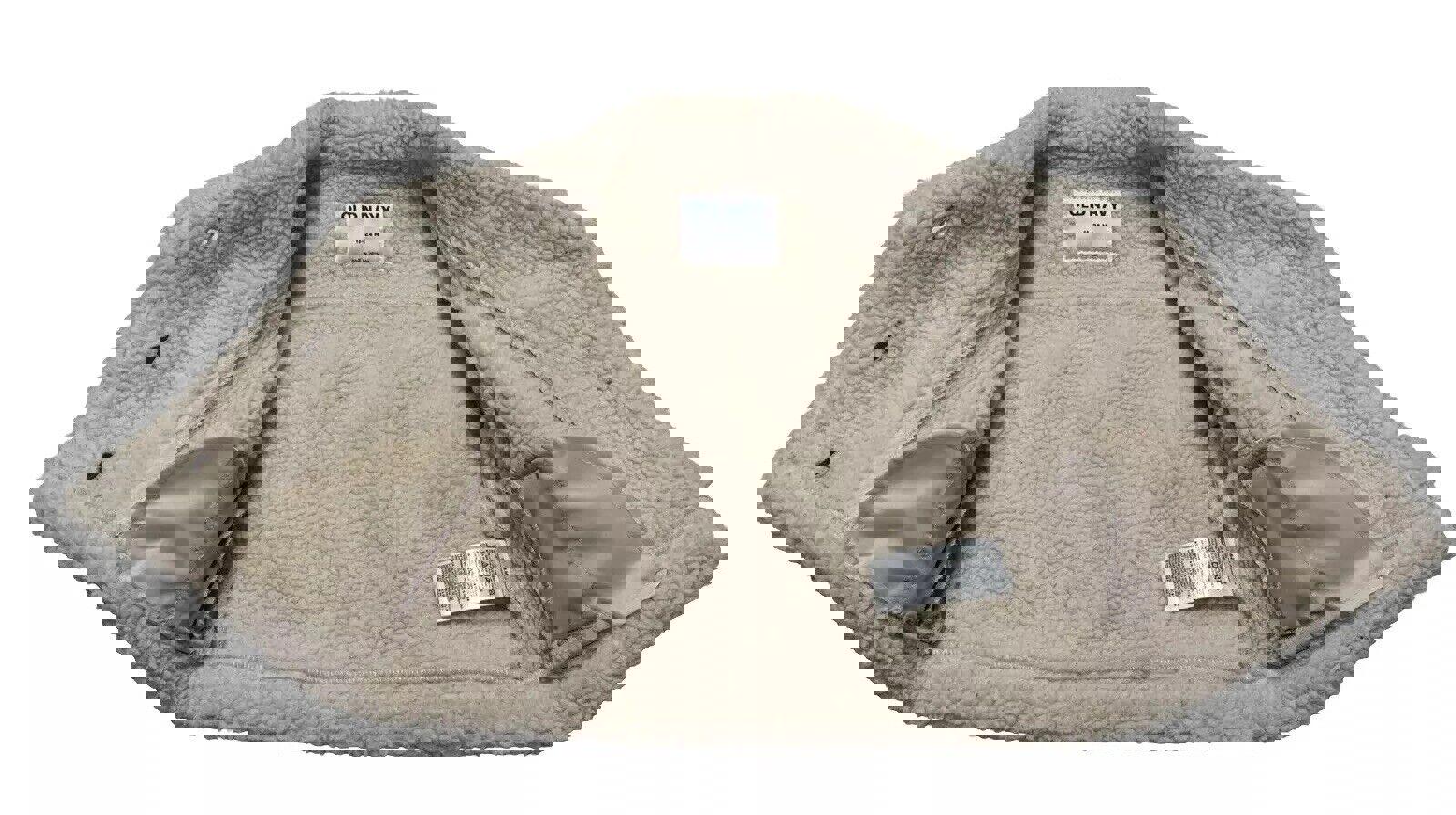 Abrigo Sherpa de ante sintético camello para bebé de Old Navy, talla 18-24 M