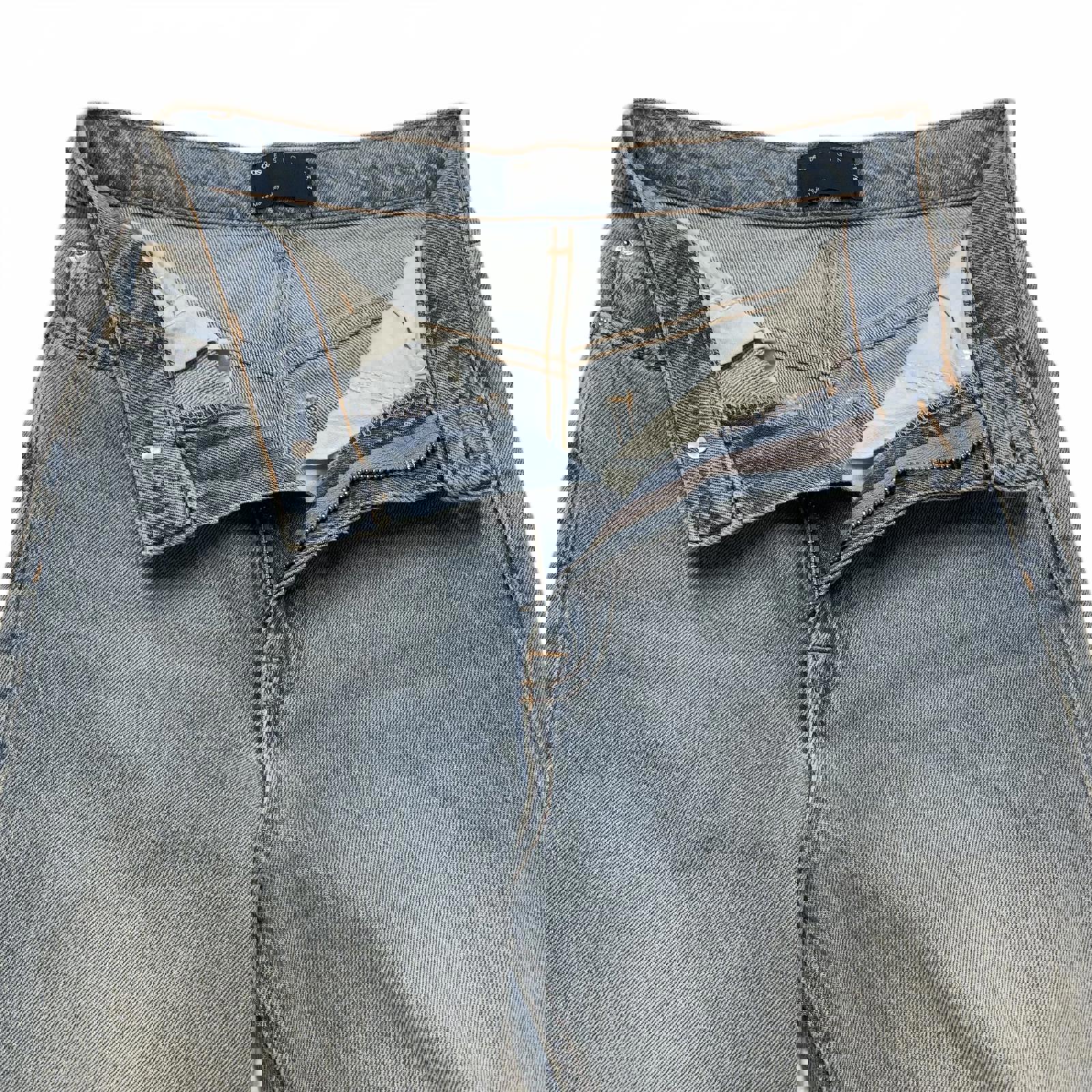 Vaqueros de mujer ASOS DESIGN, talla 25/36, denim azul, cintura alta, 25 x 30,5 (talla real)