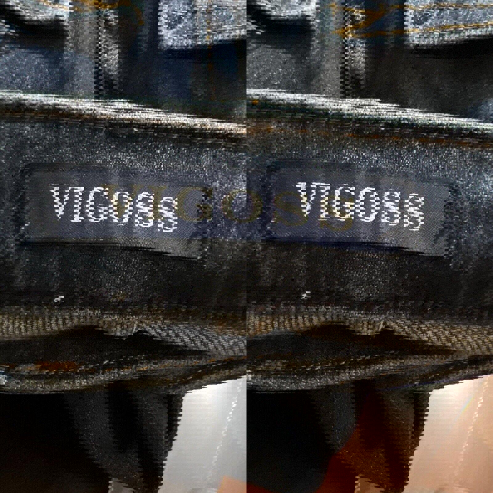 Vaqueros ajustados VIGOSS Marley para mujer, 25 x 26, de tiro medio desgastados en azul