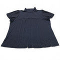 Blusa de lunares blancos y azul marino de Dressbarn para mujer, talla 3X, EE. UU.
