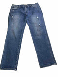 Kancan Jeans Women's Size 13 30 Blue Distressed Straight Leg