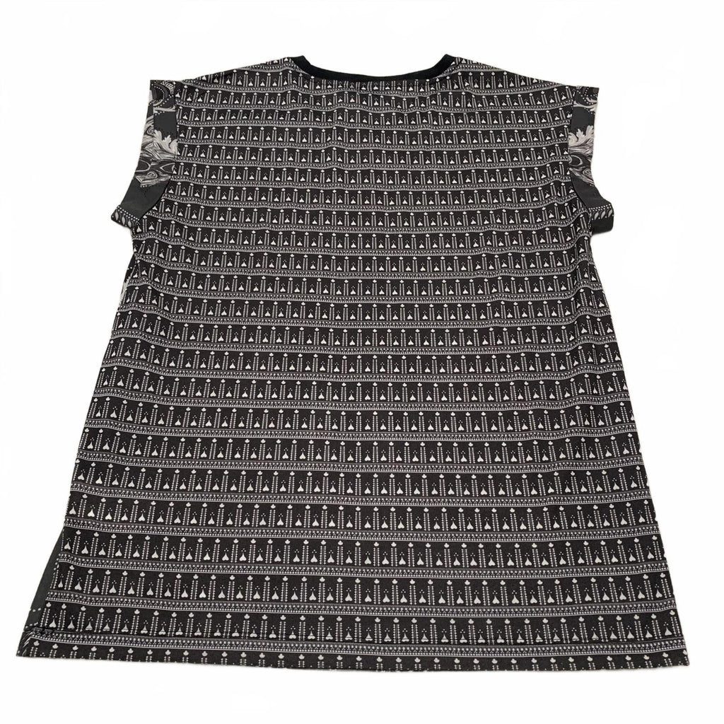 Camiseta negra Adidas talla S con diseño de logotipo gráfico de plumas de cachemira