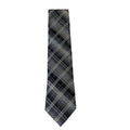 Valerio Garati Men's Plaid Tie Grey Black White