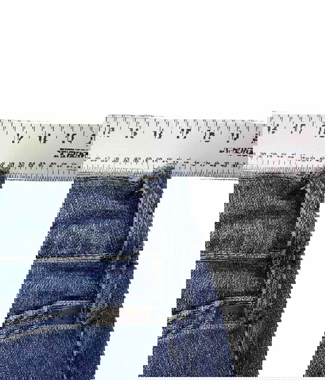 Jeans Kancan para mujer, talla 13.30, azul, desgastado, pierna recta