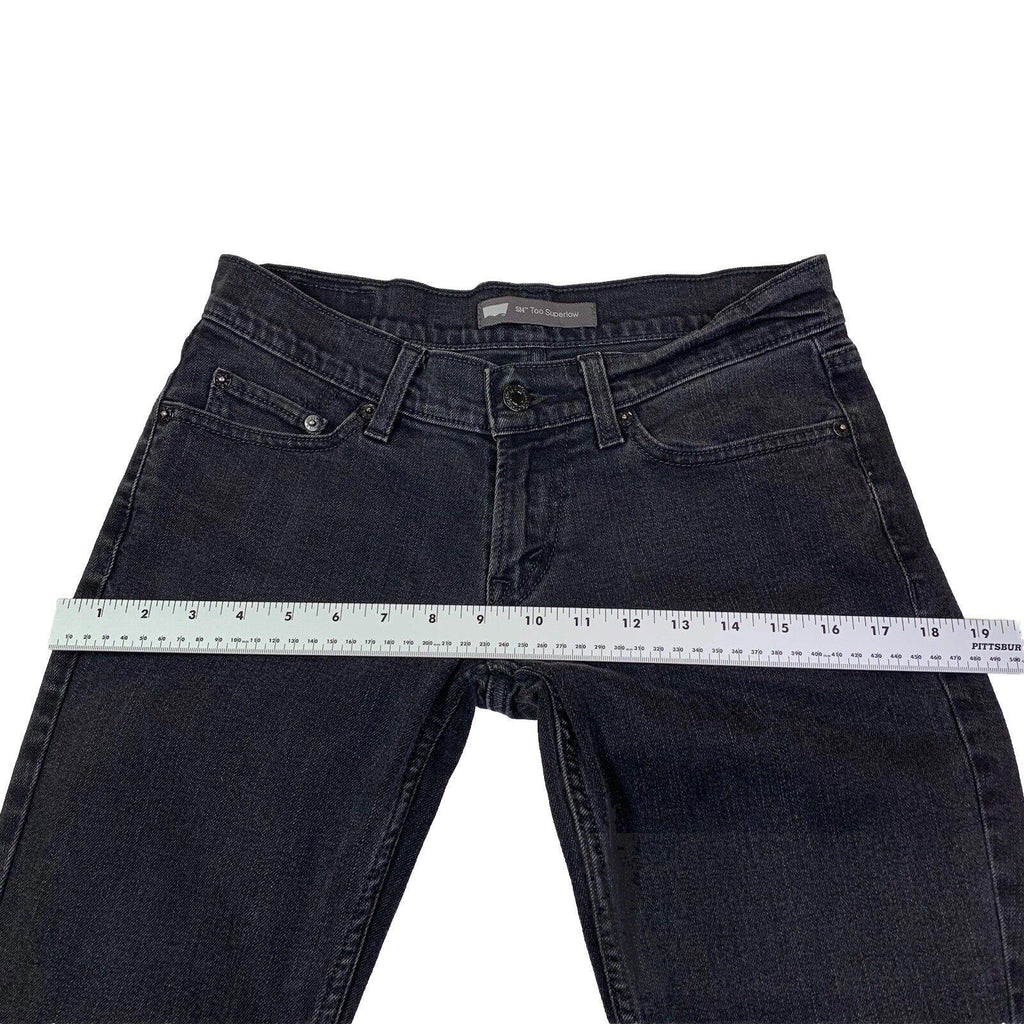 Vaqueros Levi's 524 para niñas, talla 5, negros, ajustados y elásticos.