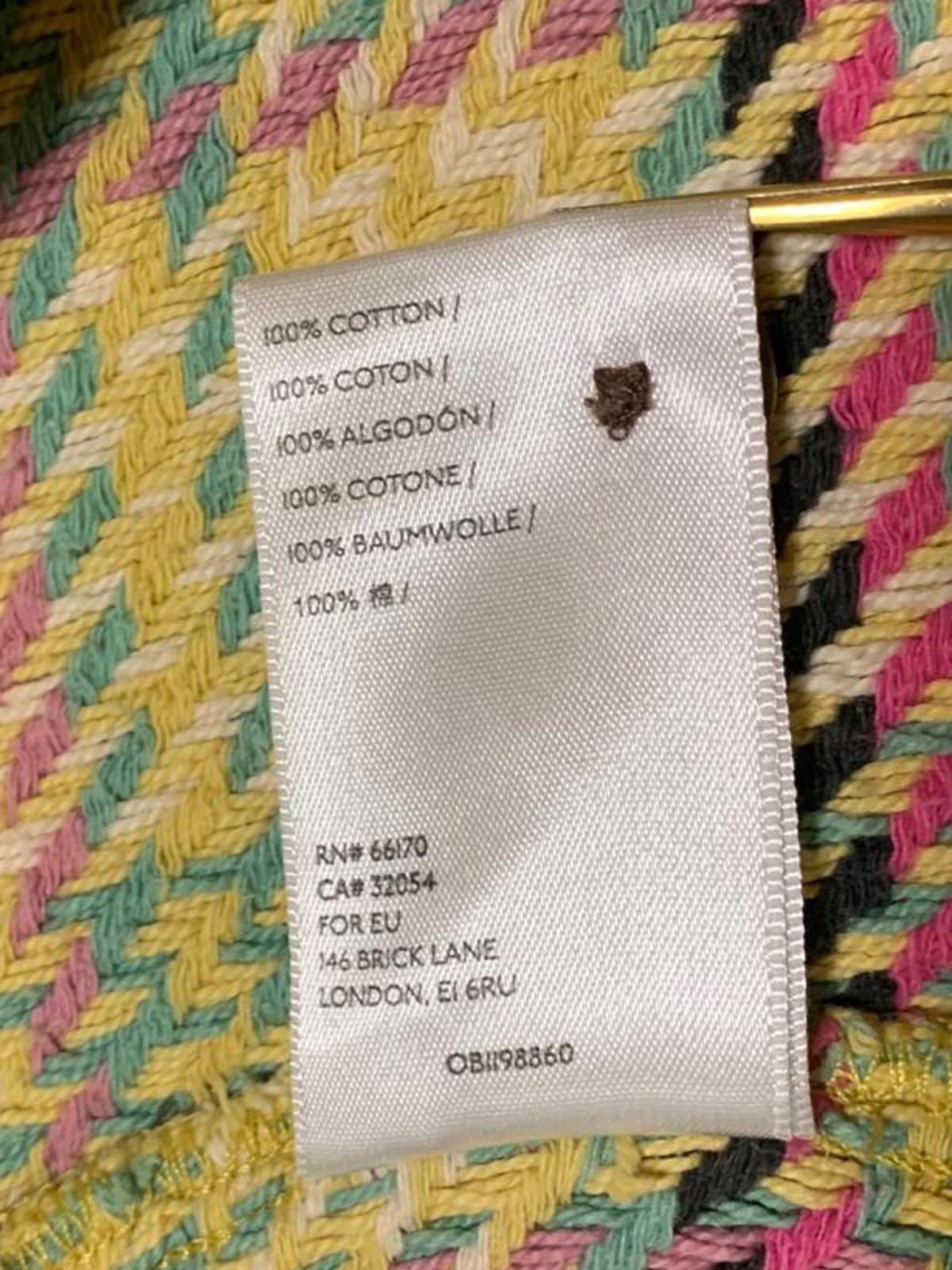 Chaqueta de cuadros tejidos con botones para mujer de Urban Outfitters, talla XL, estilo bohemio-chic, India