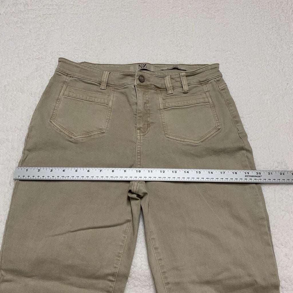 Vaqueros Nic+Zoe para mujer, talla 32, color tostado, con parche en el bolsillo delantero, color beige