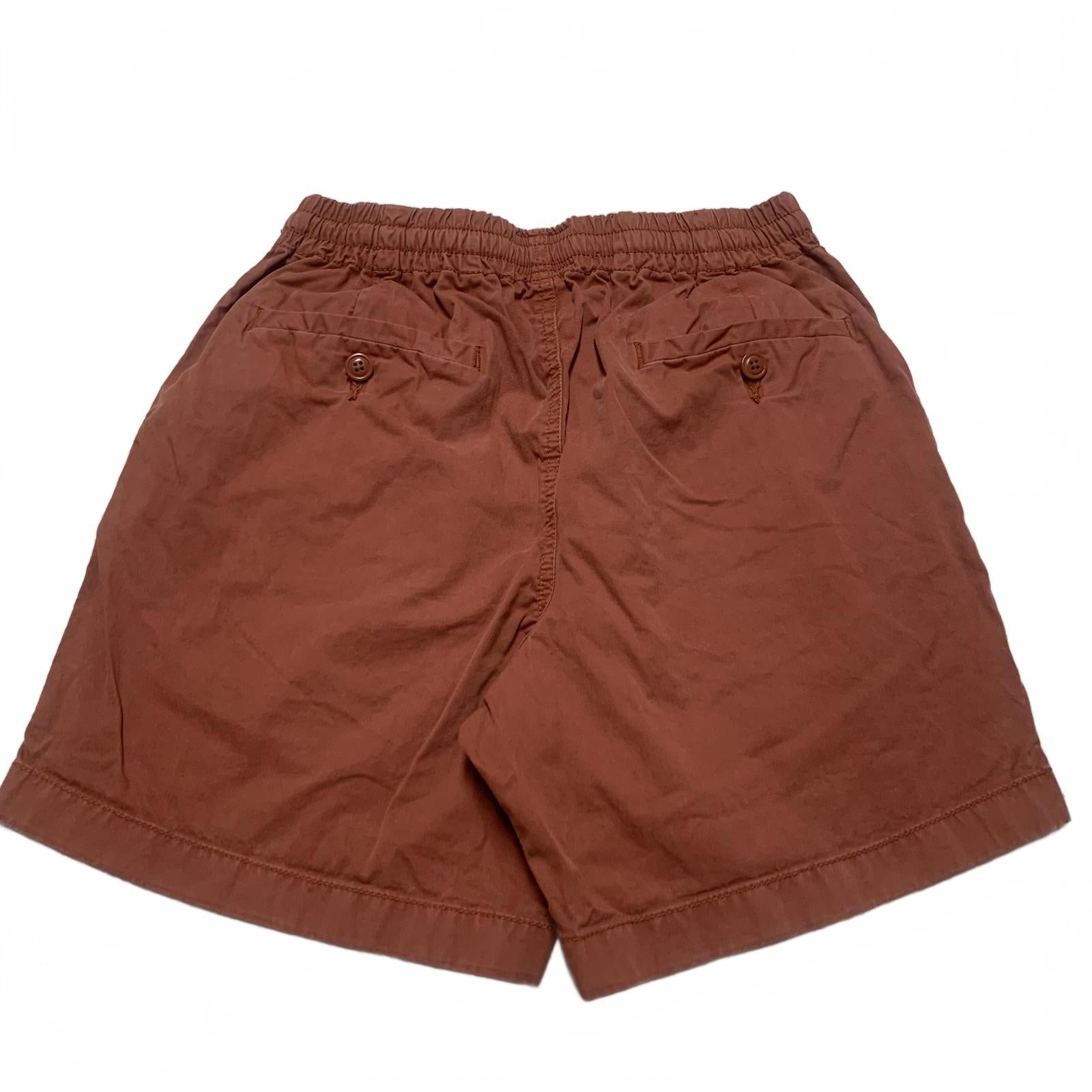 Pantalones cortos casuales J. Crew para hombre, talla extragrande, color rojo ladrillo, de algodón, con bolsillos, talla 25