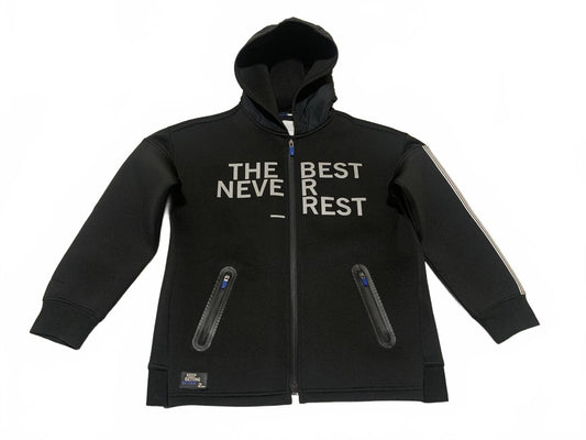 Zara Kids Collection Boys Size 9 Black Zip-Up Hoodie Sweatshirt