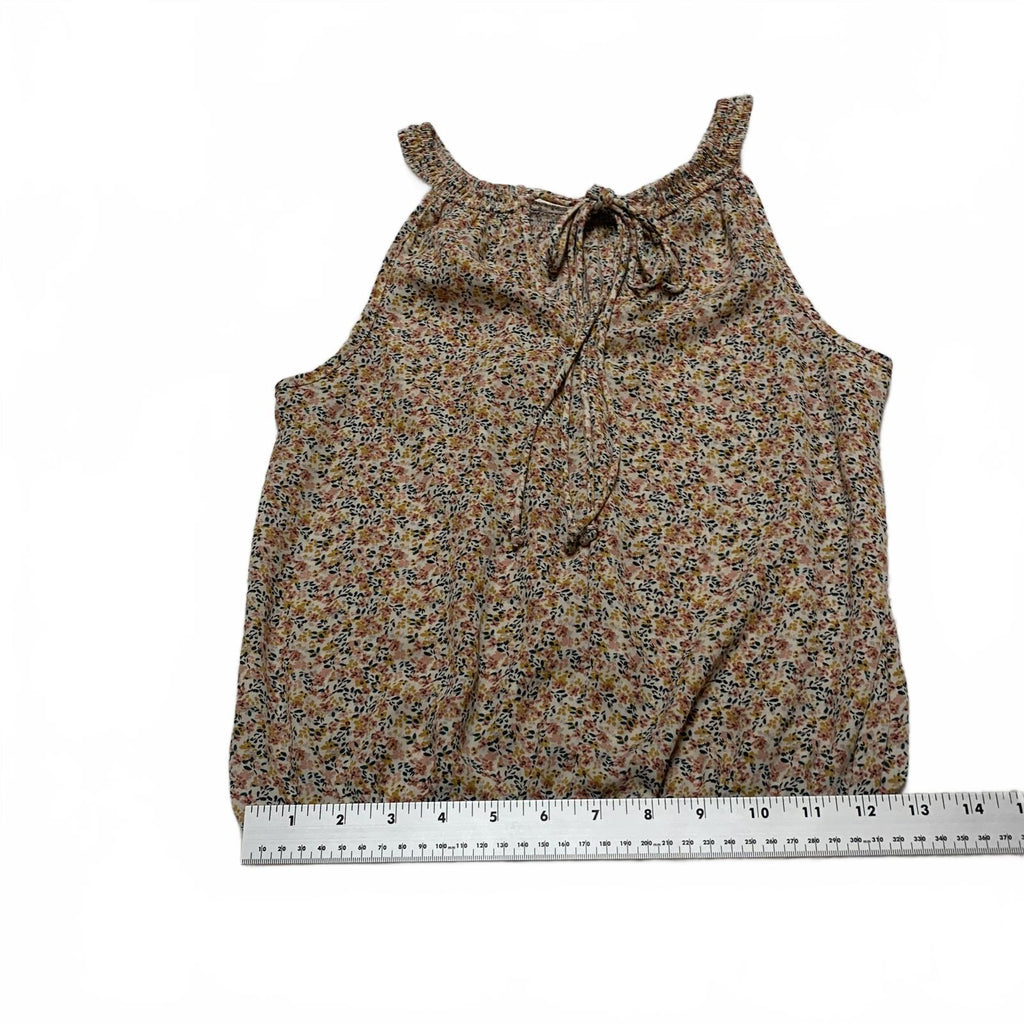 Blusa sin mangas con estampado floral y detalle de lazo en el cuello de Sienna Sky Teen Size XS