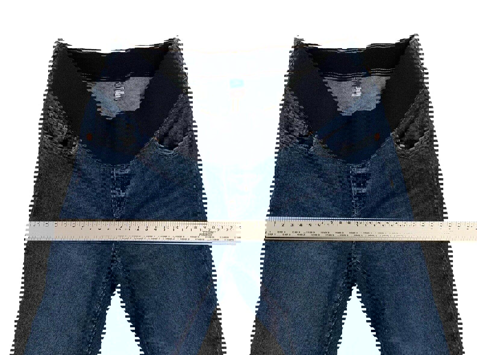 Vaqueros rectos azules de maternidad Old Navy OG talla 8 - Ajuste cómodo