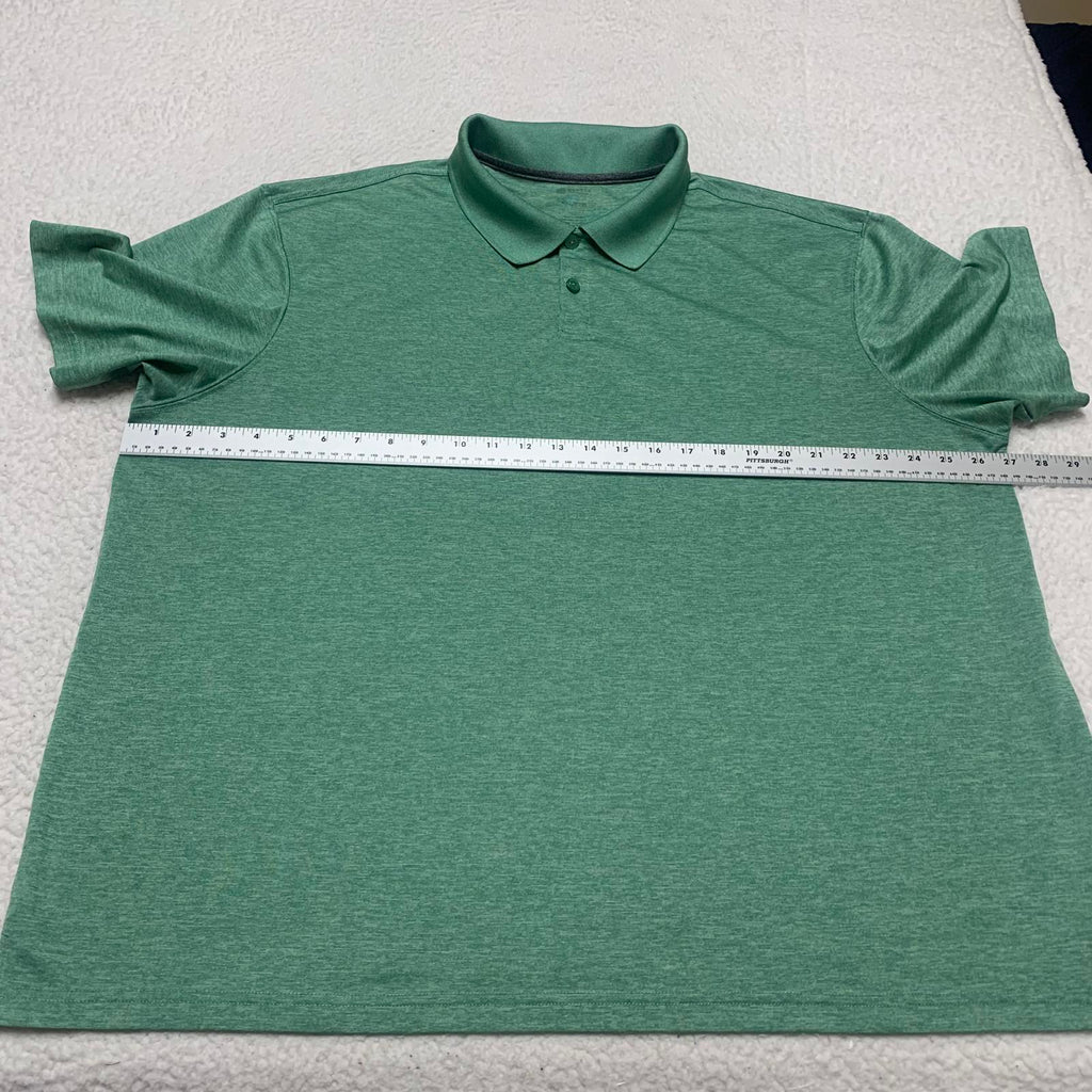 Polo Haggar para hombre, talla XXL, verde, ajuste cómodo